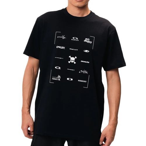 Camiseta Masculina Oakley Logomania Blackout PRETO-FOA407506-02E- -1-